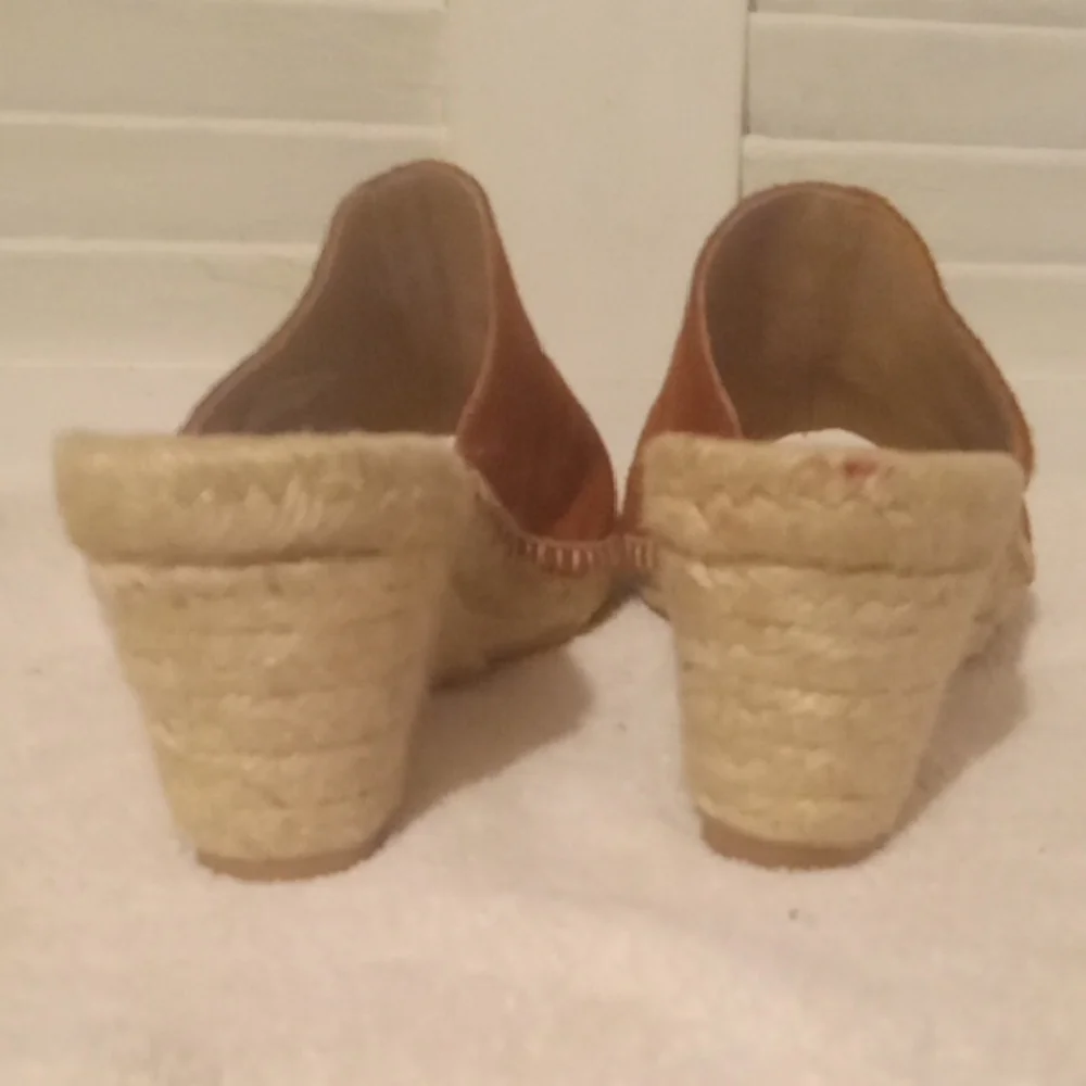 Patricia Green Suede Wedge Sandals
